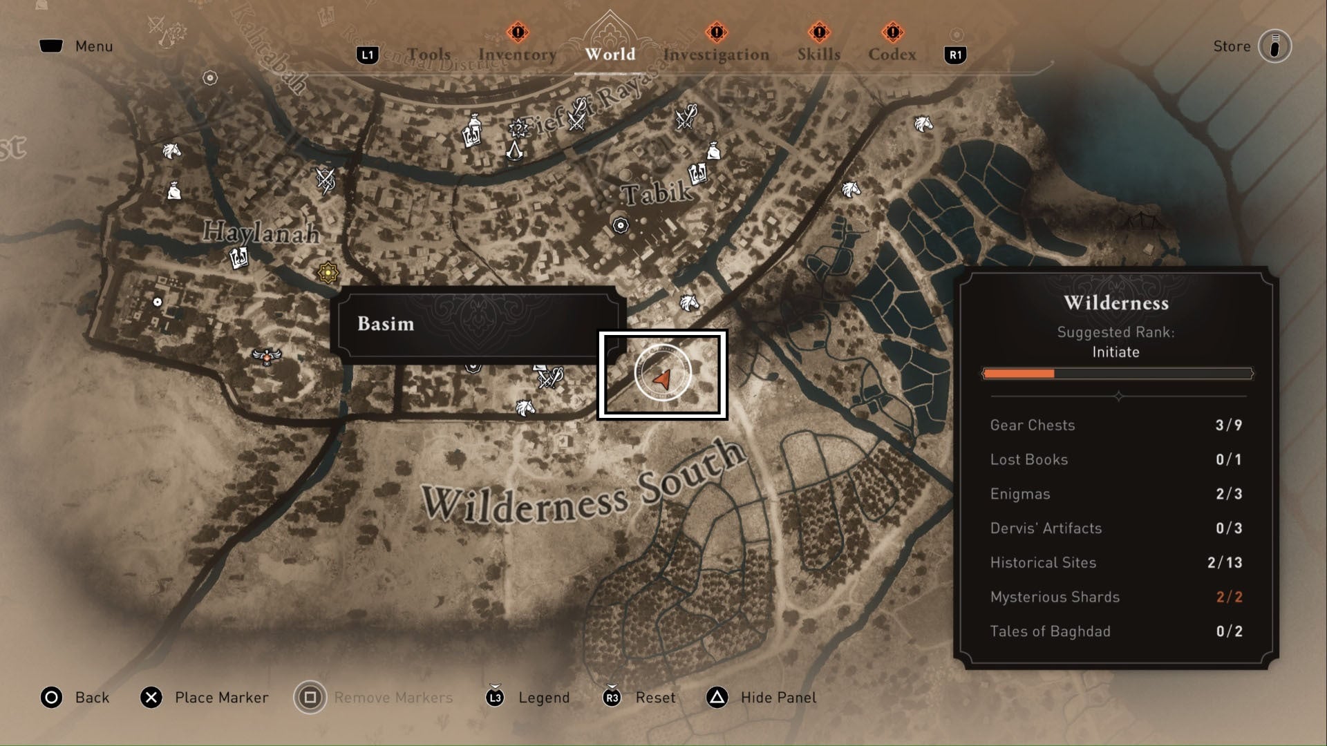 Assassins Creed Mirage Alegría debajo de las palmas llorosas Enigma Pista Ubicación Mapa mundial