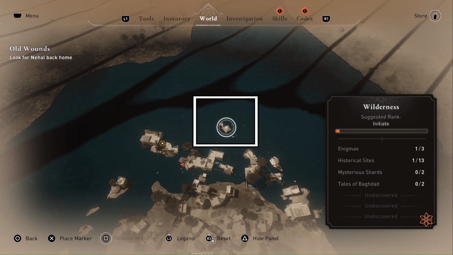 Assassins Creed Mirage, el edificio arribadado del enigma de la interpretación se ha resaltado en un mapa de primer plano