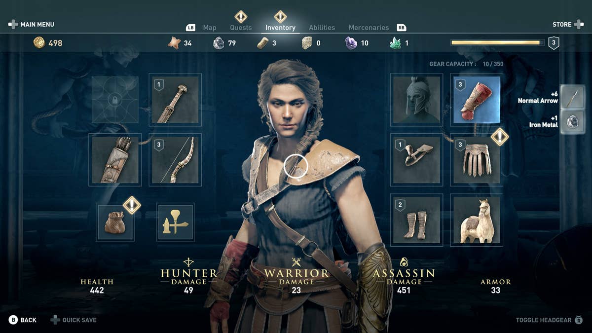 Assassin's Creed Odyssey inventory: how to get the best weapons, legendary  armour