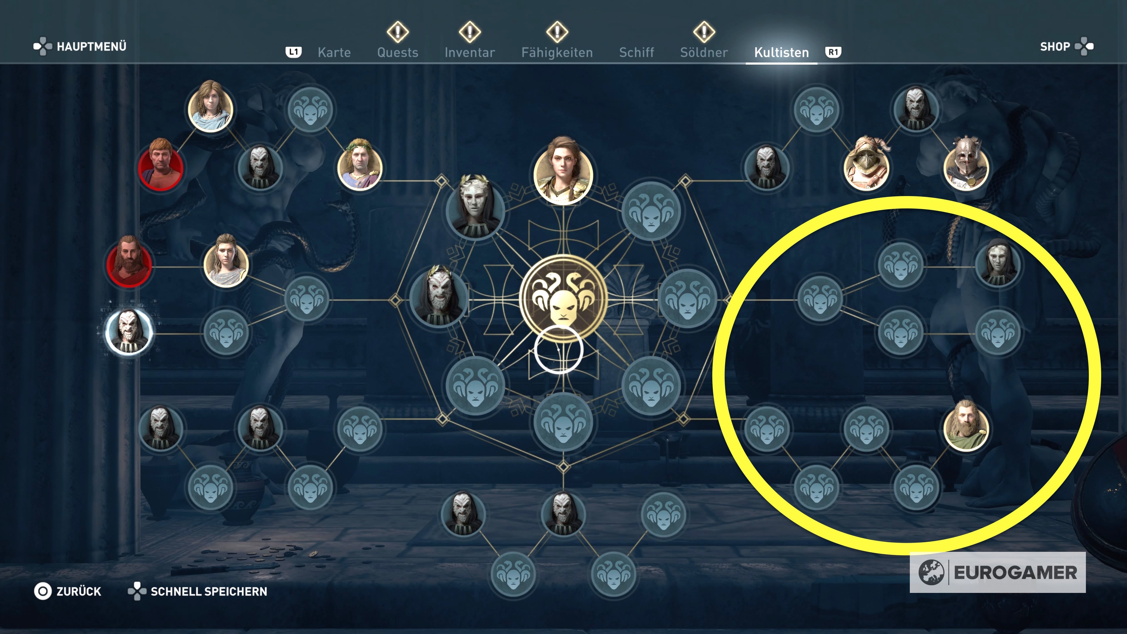 Assassins Creed Odyssey Orden Der Herrschaft Fundorte Assassin's Creed Odyssey: Alle Kultisten und wo ihr sie findet