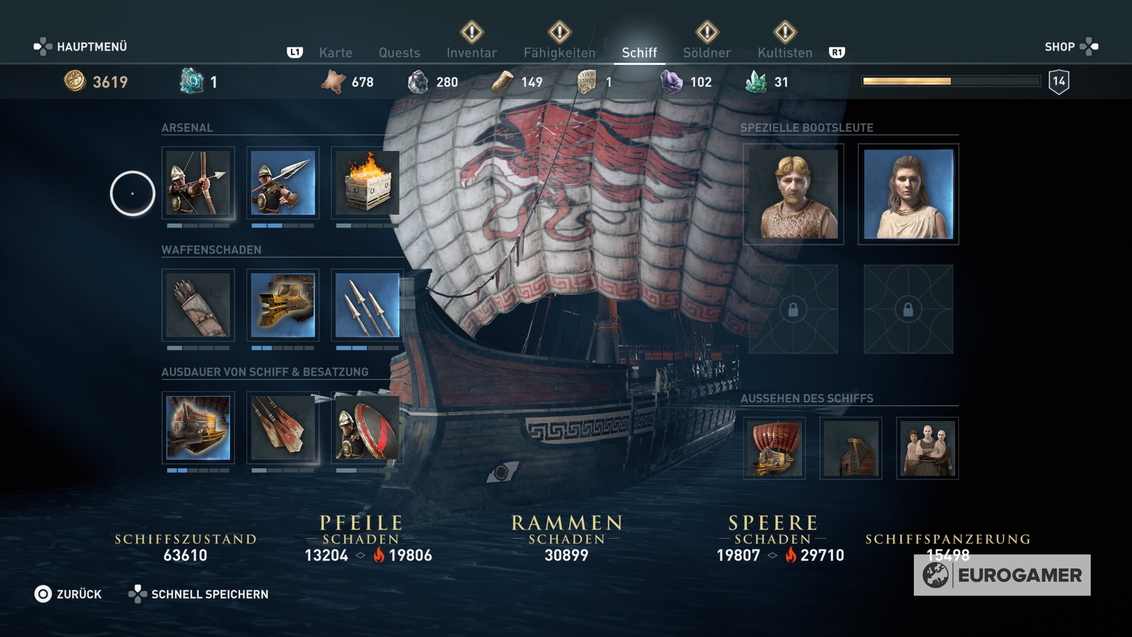 Assassin's Creed Odyssey Schiffe Entern Oder Zerstören Assassin's Creed Odyssey: Das Schiff Adrasteia und alle Verbesserungen