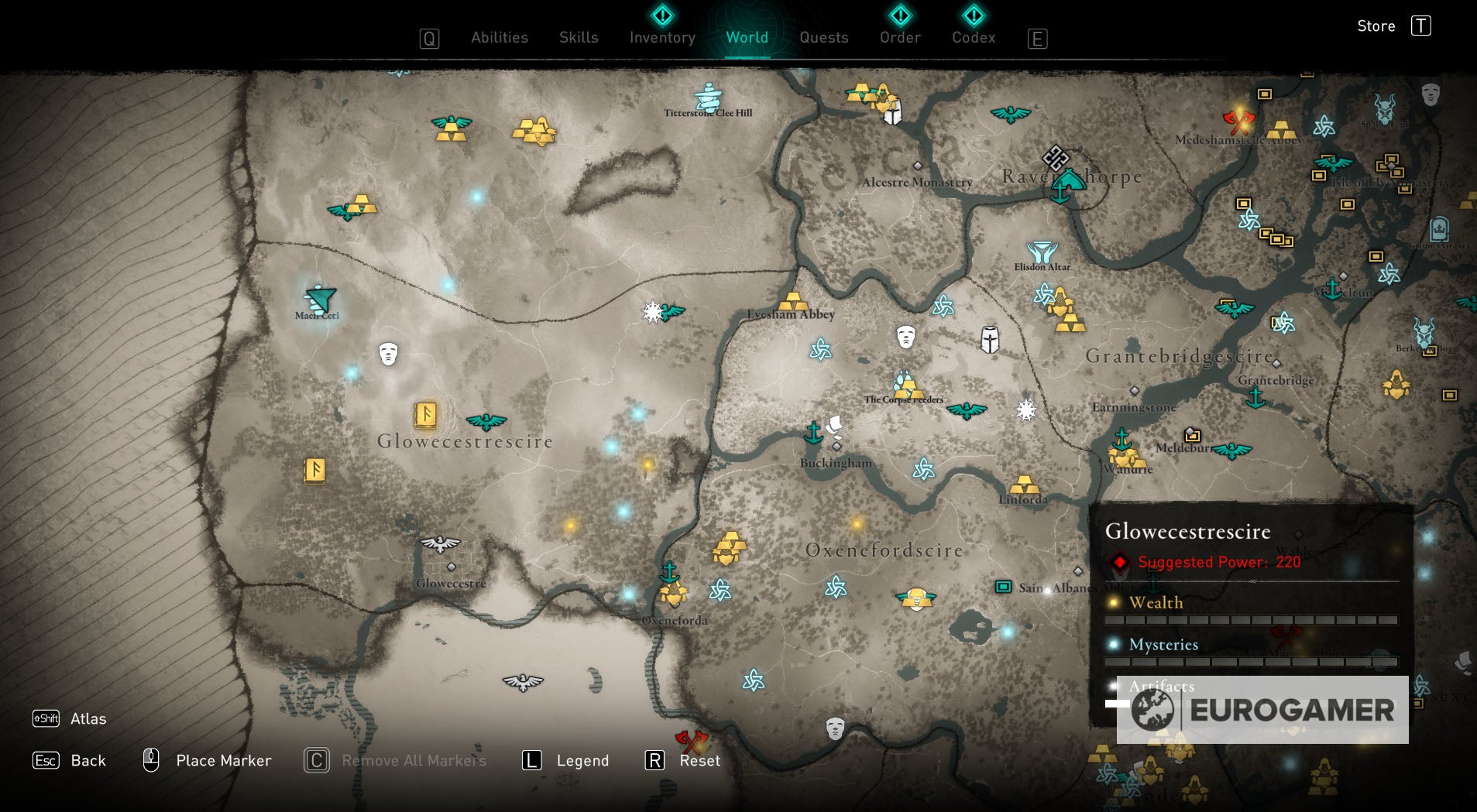 Assassin's Creed Valhalla Treasure Hoard map locations list by
