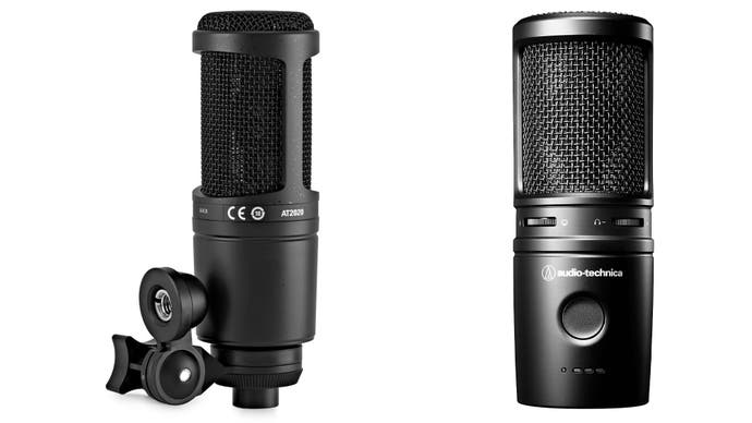 Audio Technica AT2020USB-XP Microphone et microphone AT2020 ensemble