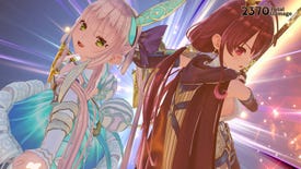 Magical-looking girls from Atelier Sophie 2: The Alchemist of the Mysterious Dream. They look like they just did a cool combat move.