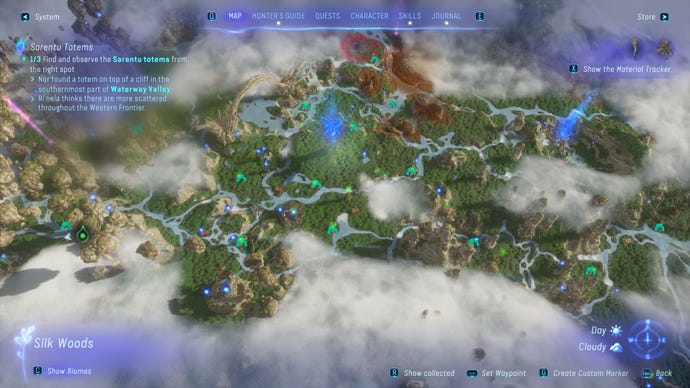 Screenshot of Aranahe camps on the Avatar: Frontiers Of Pandora map