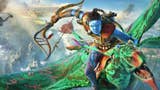 avatar frontiers of pandora key art of na'vi riding banshee