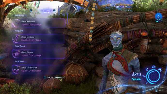 Image of the Na'vi Merchant Akru in Avatar: Frontiers Of Pandora