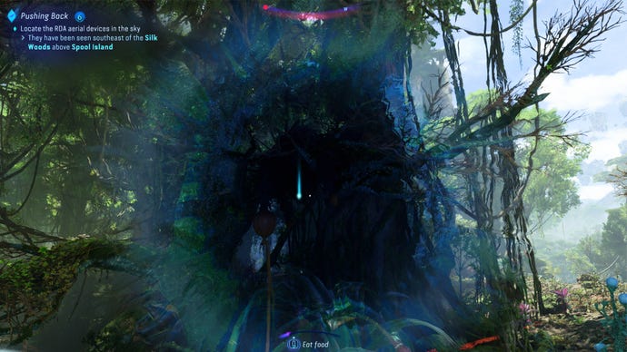 Image of a waypoint marker in Avatar: Frontiers Of Pandora