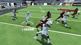 Players tackling each other in Axis Football 2024