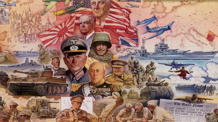 The front cover of Axis & Allies: 1941 board game.