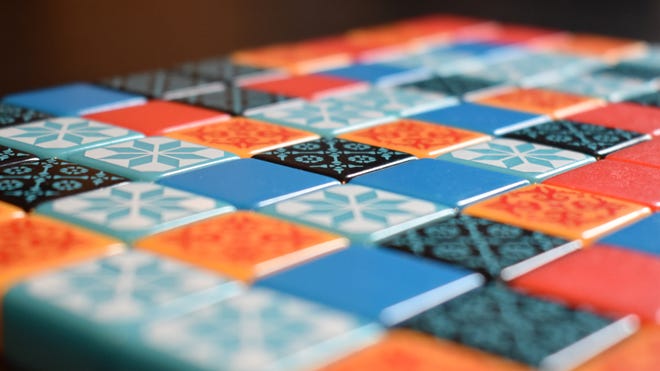 Azul board game tiles