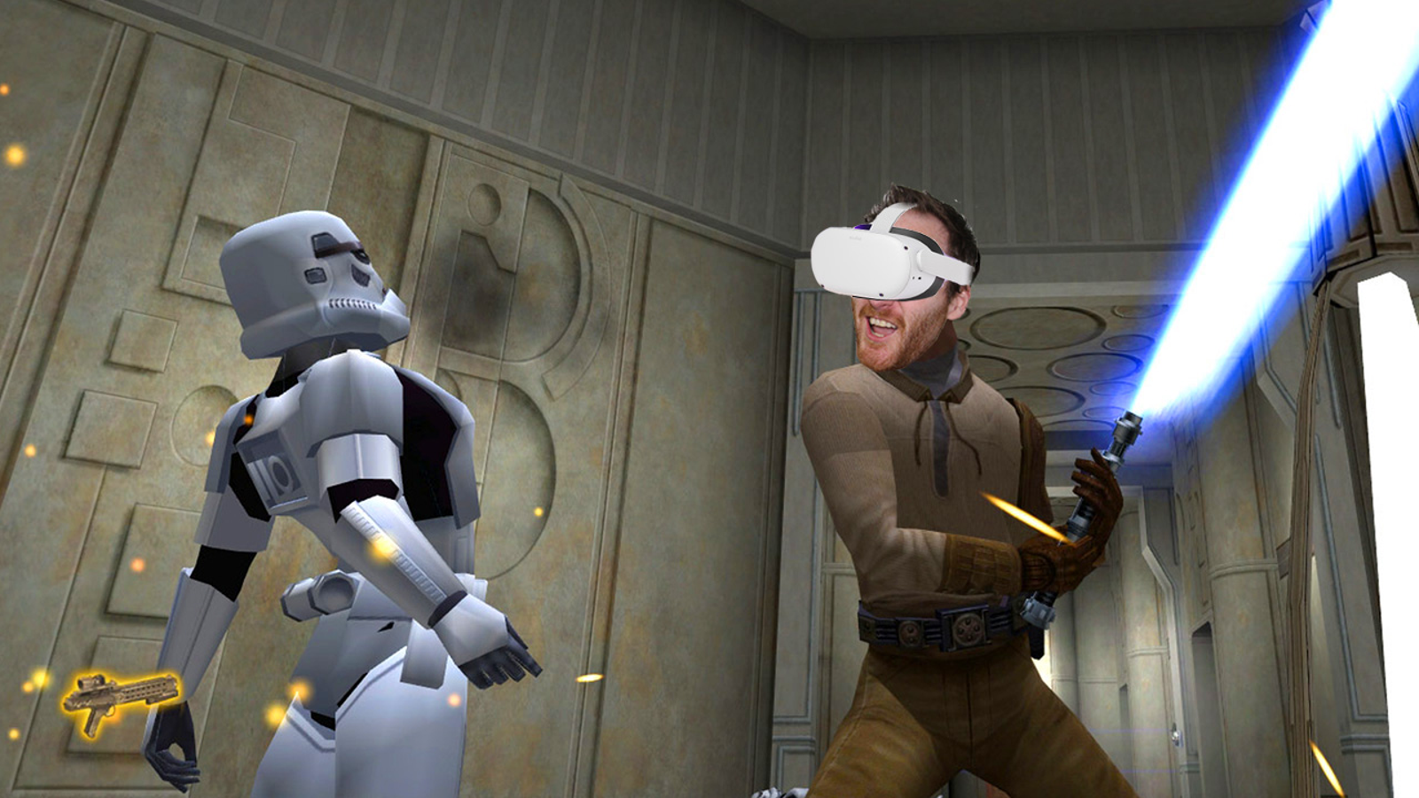 Classic Star Wars game Jedi Knight II: Jedi Outcast is now fully playable in VR | Eurogamer.net Classic Star Wars game Jedi Knight II: Jedi Outcast is now fully playable in VR | Eurogamer.net