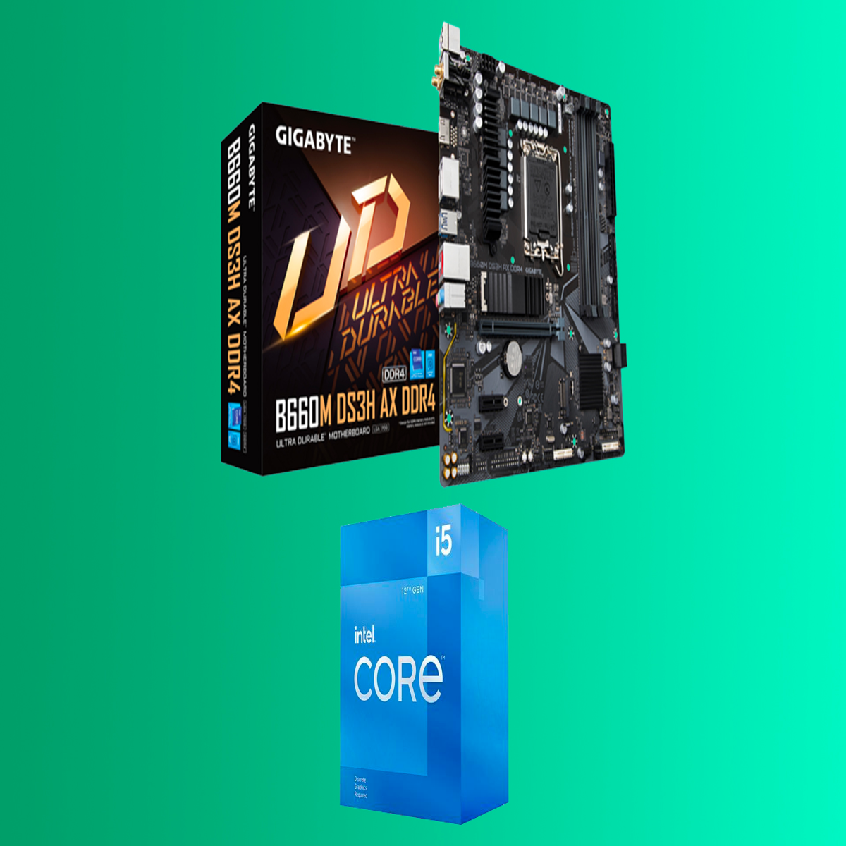 Kit Upgrade PC Intel Core i5-12400F Gigabyte B660M DS3H DDR4 - Kit upgrade  PC - Garantie 3 ans LDLC