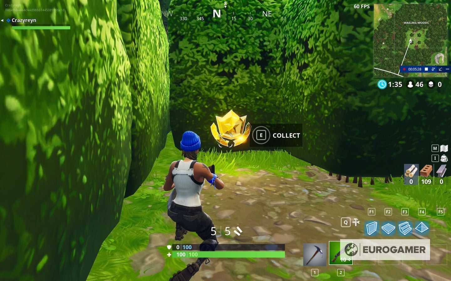 Fortnite Retail Row treasure map location Eurogamer