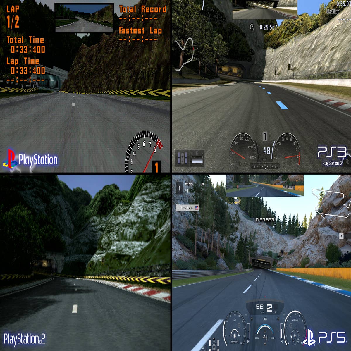Gran Turismo 6 vs Gran Turismo 7 Trial Mountain Early Graphics Comparison 