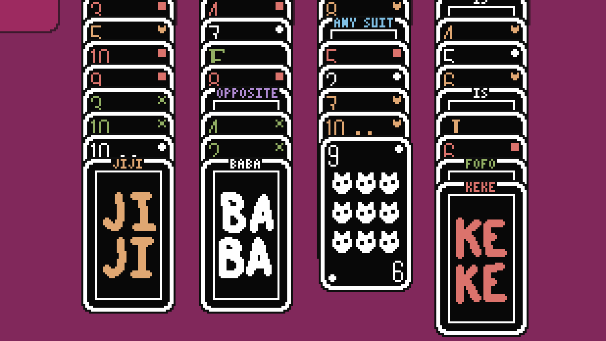 Baba Is You gets a mind-boggling free Solitaire spin-off | Rock Paper ...