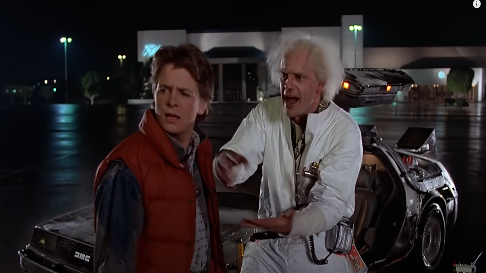 Michael J. Fox and Christopher Lloyd Debut BACK TO THE FUTURE