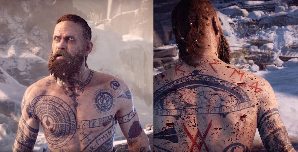 GOD OF WAR RAGNARÖK TATTOO DECALS PACK