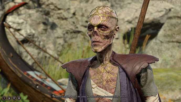 Um Ihren Charakter in Baldur's Gate 3 zu respektieren, sprechen Sie mit Wither in Ihrem Lager