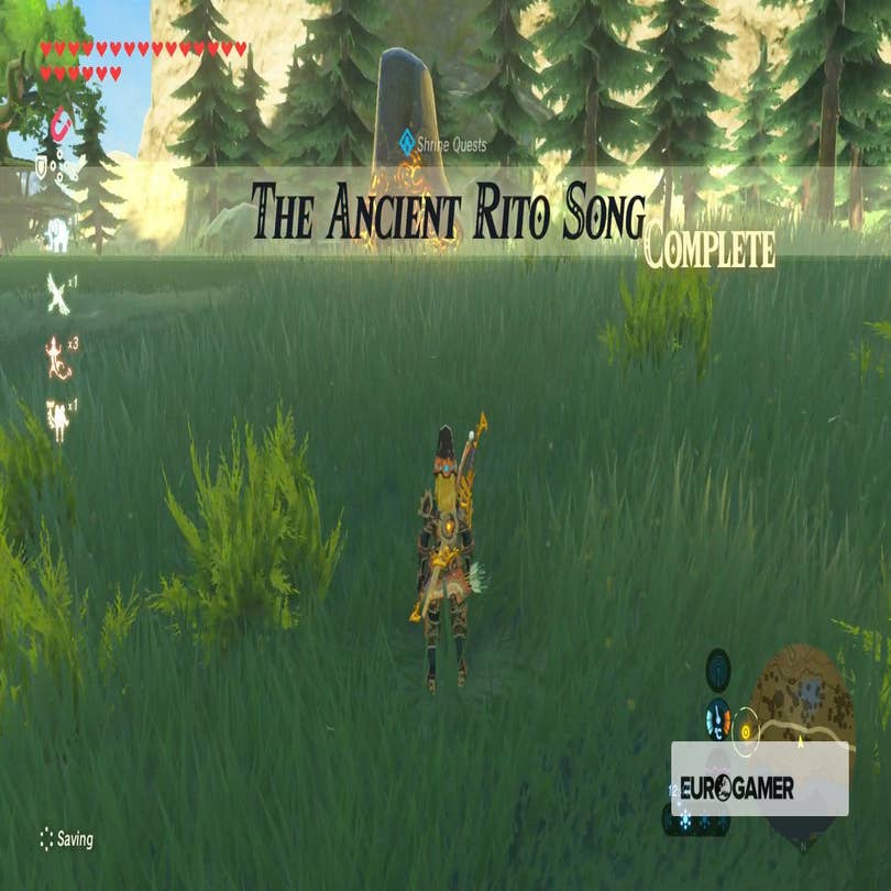 Zelda: Breath of the Wild guide: The Ancient Rito Song shrine quest  (Bareeda Naag shrine) location, treasure and puzzle solutions - Polygon