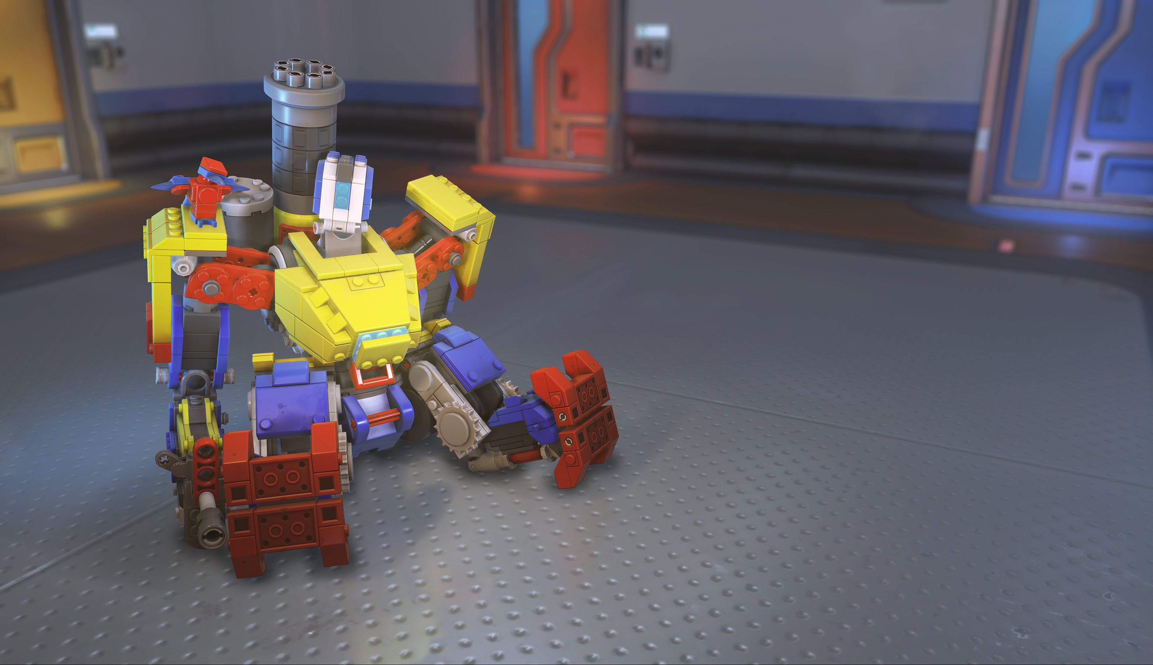 Overwatch bastion online lego