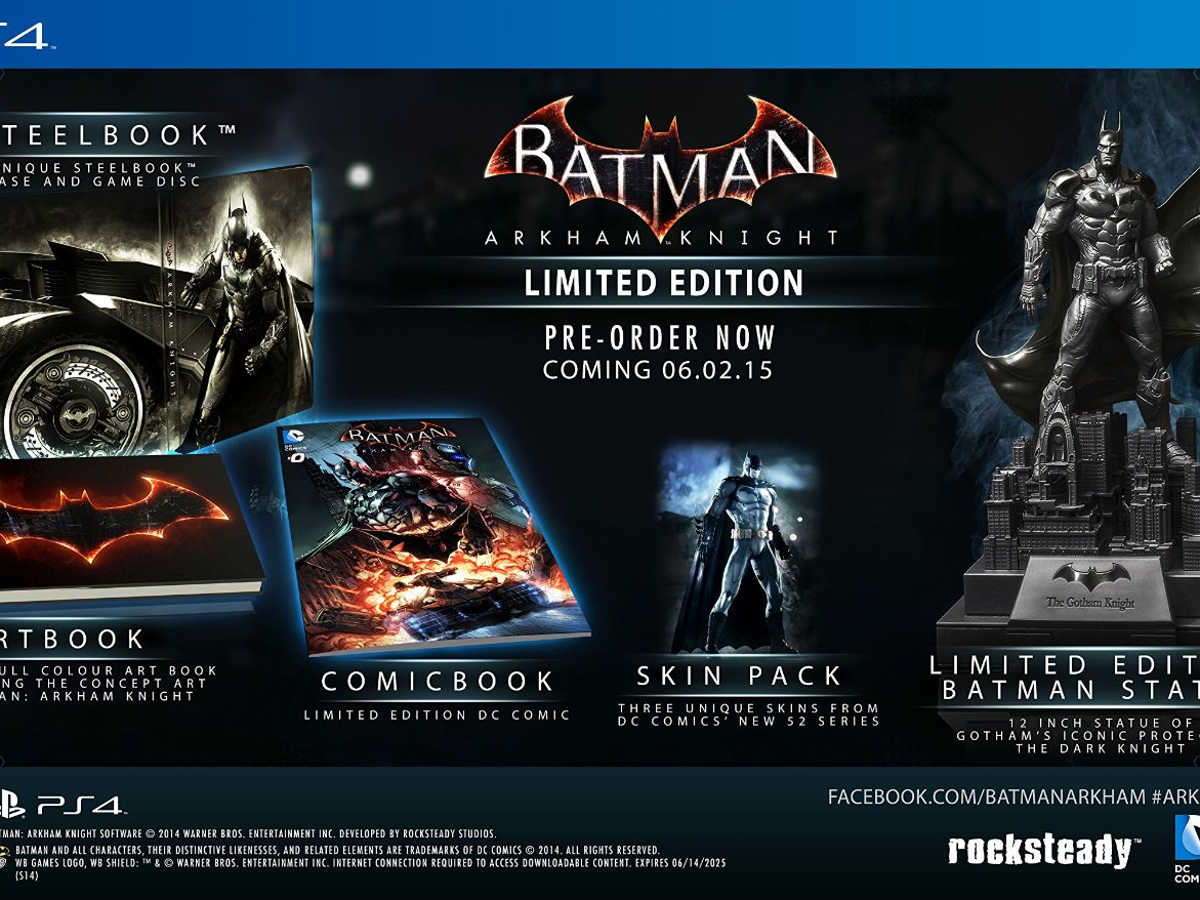 Ps4 Batman Collection Batman Arkham Knight Collectors Edition Ps4