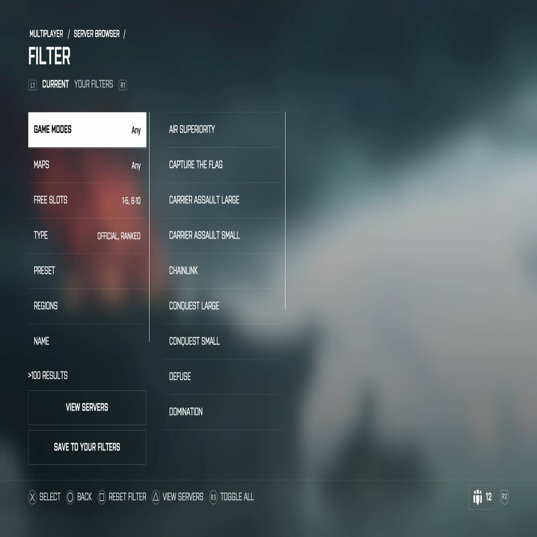 Take a look, how many features the game lack now compared to 10 years ago,  this is BF4 server browser look how many filters and maps we had : :  r/battlefield2042