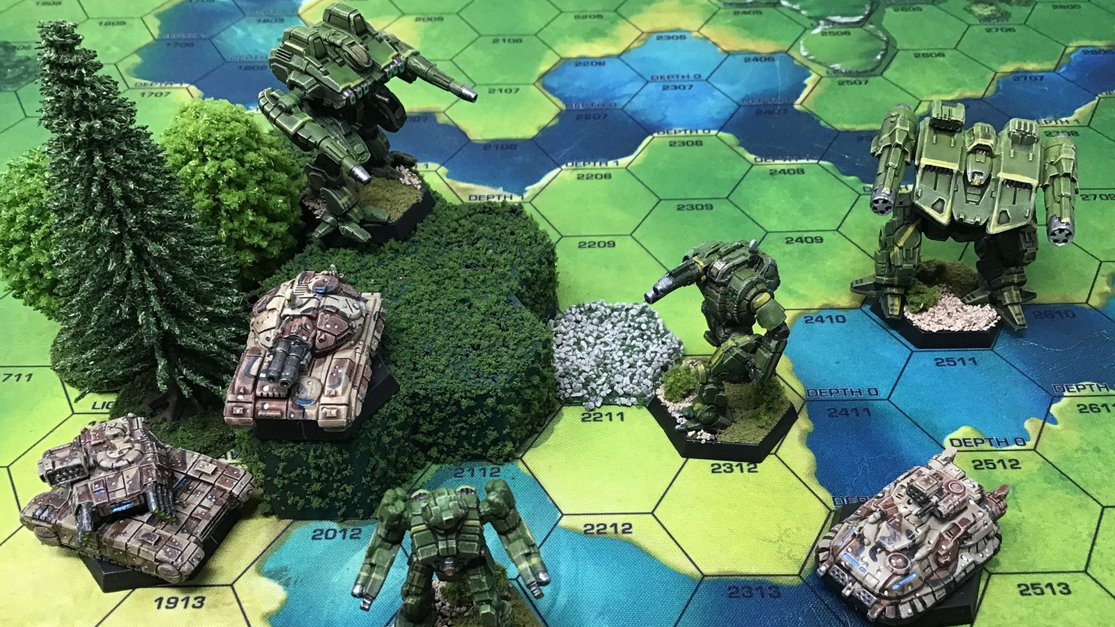 Battletech / Giochi da tavolo Wargames - Sistema modulare scala mappa