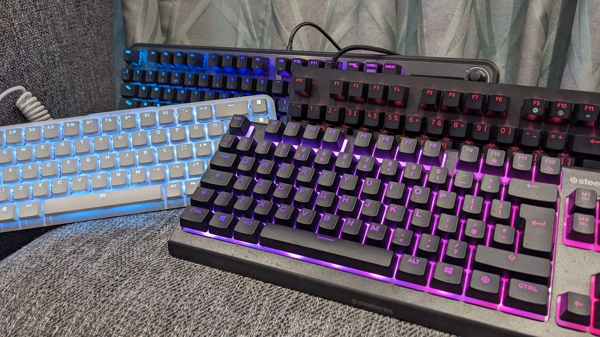 White Razor Silent Keyboard Razer Keyboard