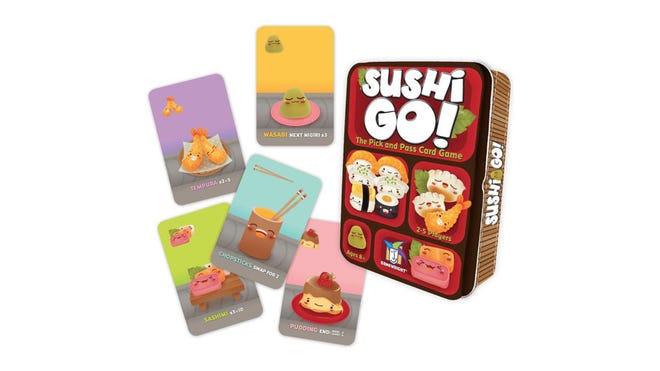 Sushi Go! quick board game box and components