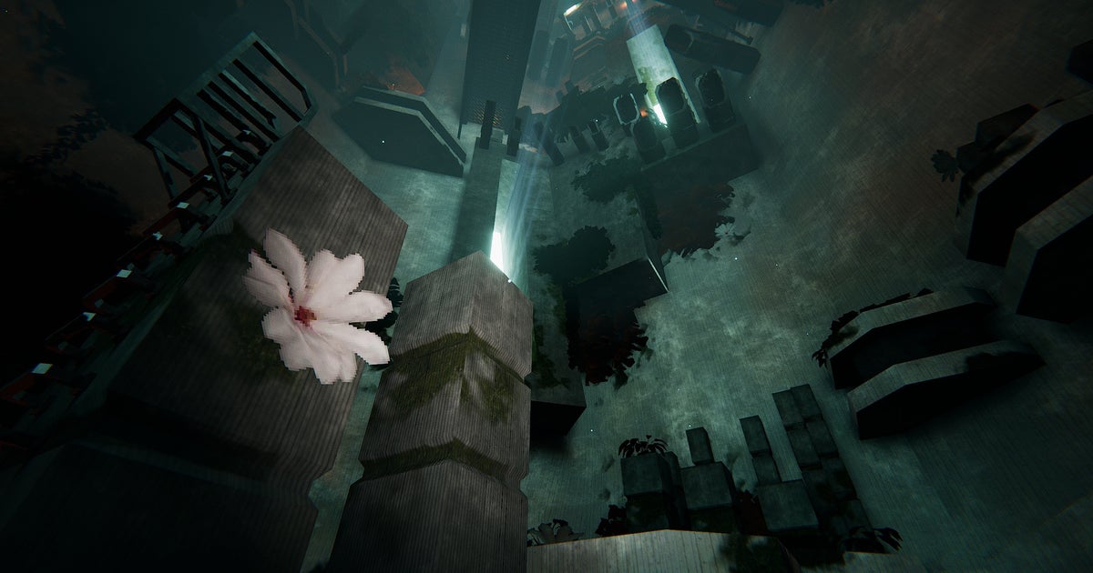 Beklim een monsterlijke toren in deze first-person platformgame geïnspireerd op Minecraft Parkour Beklim een monsterlijke toren in deze first-person platformgame geïnspireerd op Minecraft Parkour