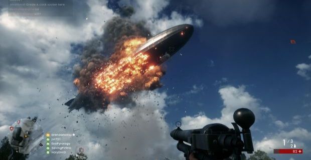 Battlefield 1 2025 zeppelin crash