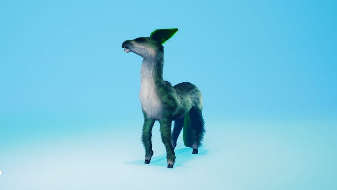 A Biomutant screenshot of the Old Pea Gnoat mount.