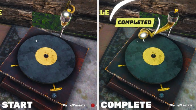 An example of a rotation puzzle in Biomutant.
