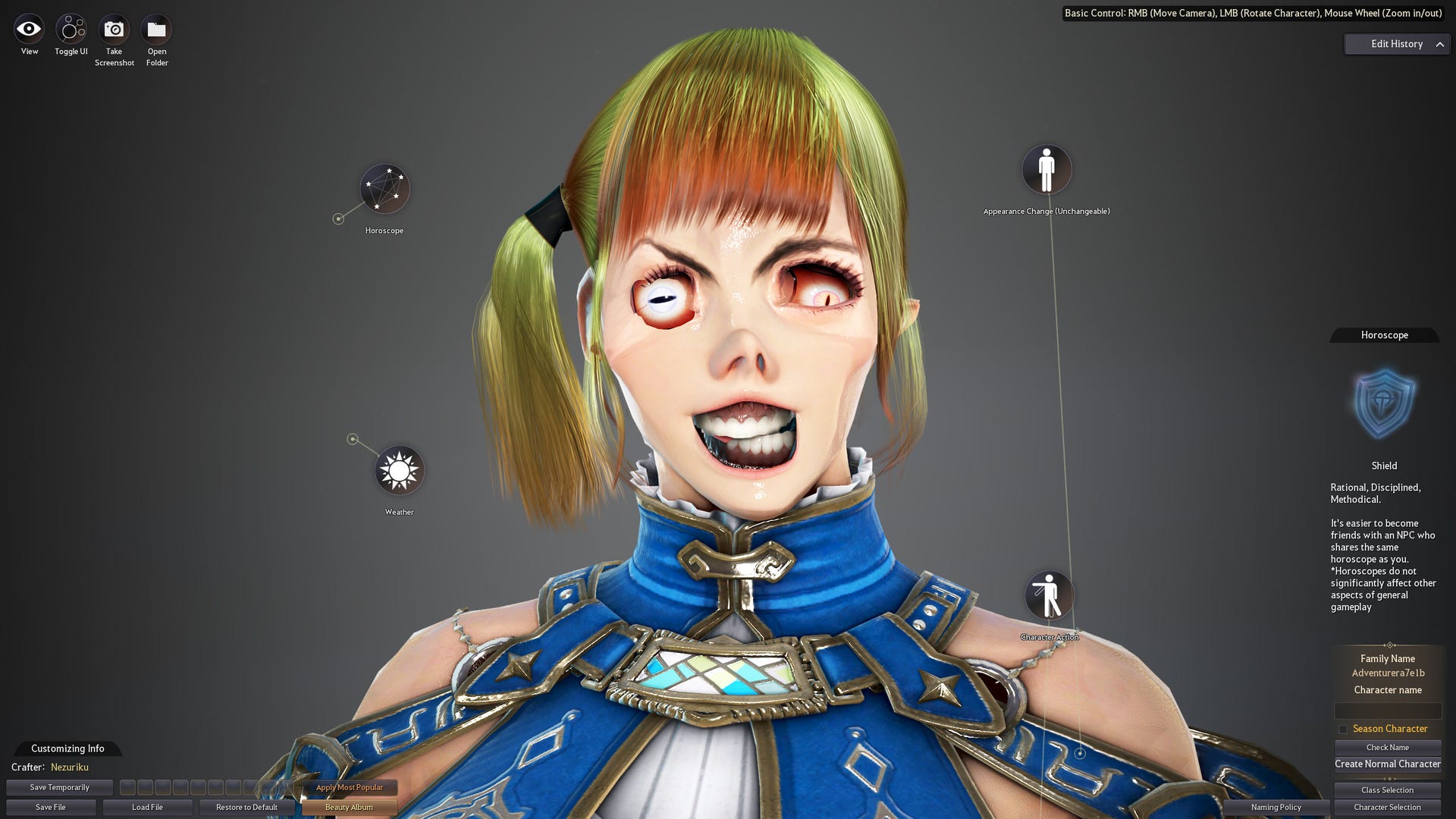 That MMO with the amazing character creator is free right now Rock