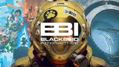 Blackbird Interactive logo with imagery from the studio's games behind it