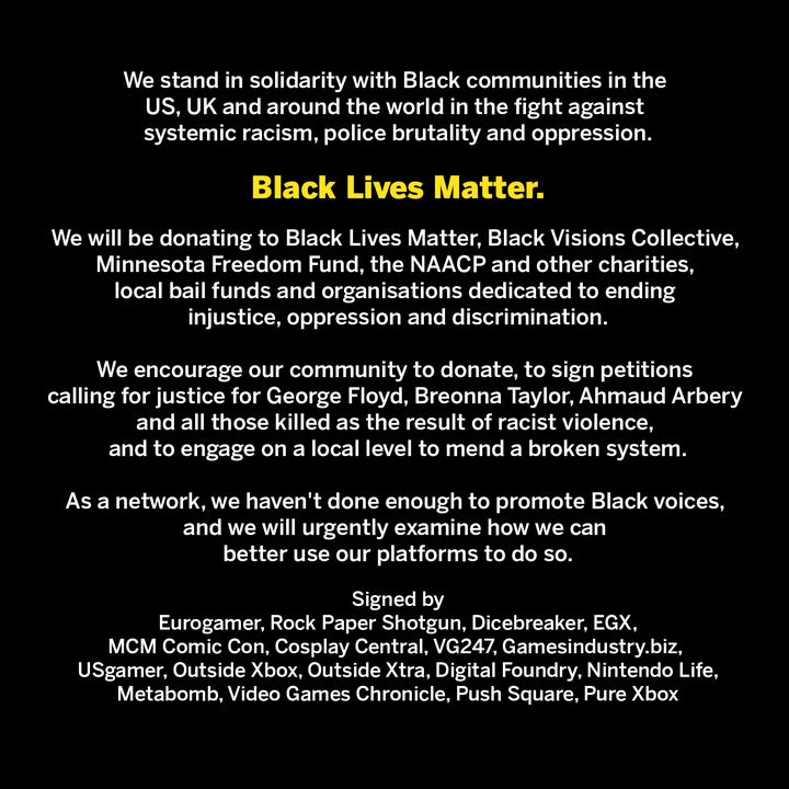 Black Lives Matter - Gamer Network