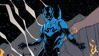 Cropped panel featuring Blue Beetle