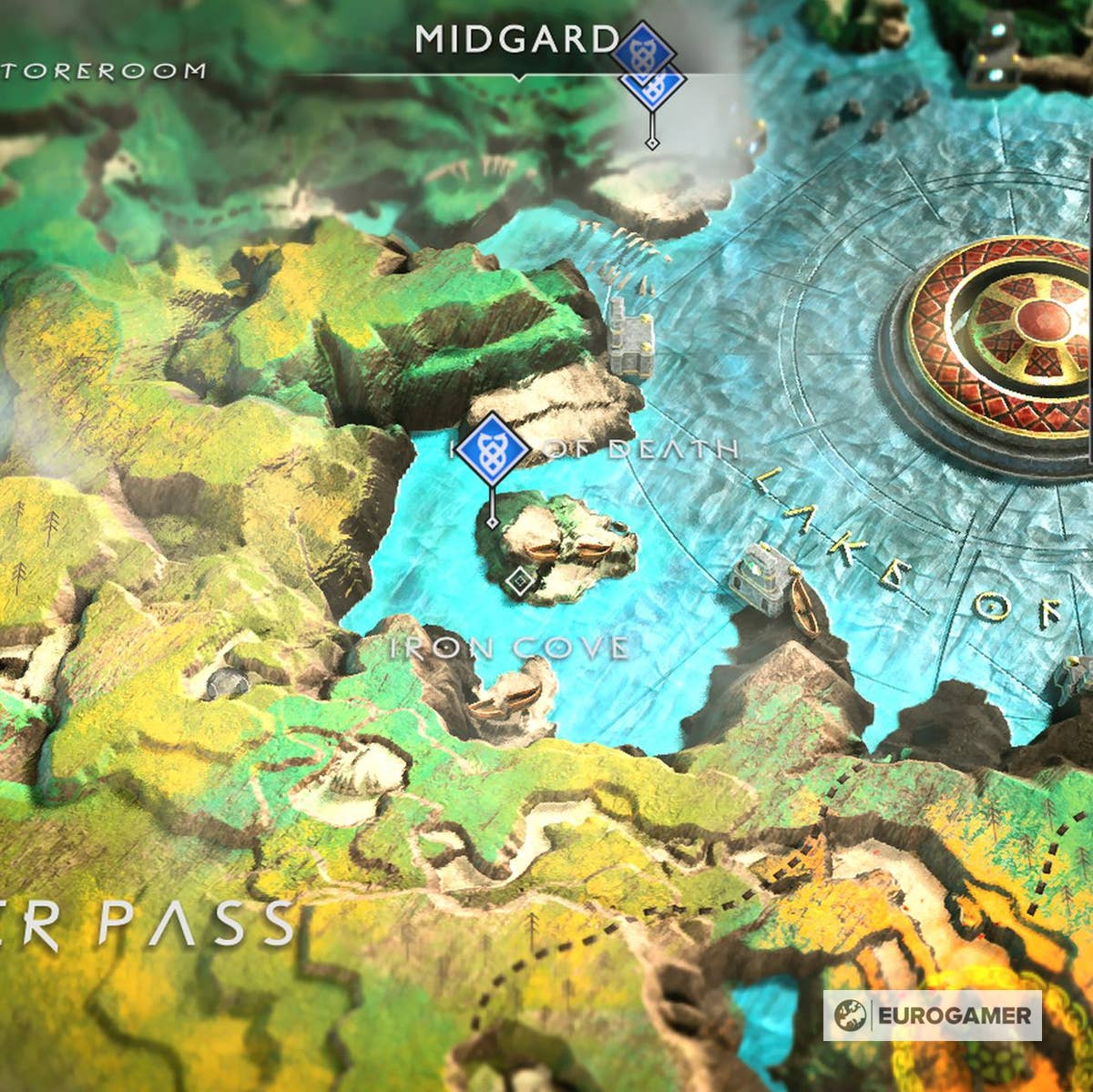 Localização de TODOS os mapas de tesouro - God of war 