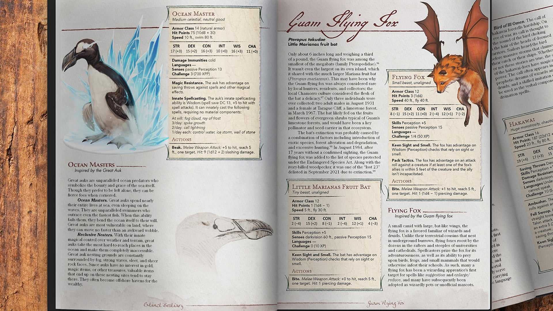 This D&D monster manual wants to help save real-life animals from