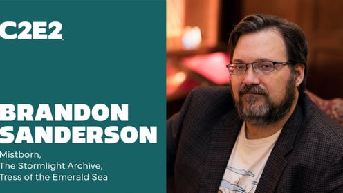 Brandon Sanderson, Mistborn & Stormlight Archive author, is taking fan questions at C2E2 '24 - stream it live