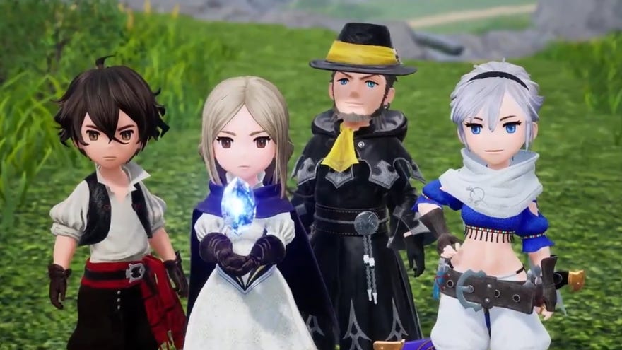 The main cast of Bravely Default 2