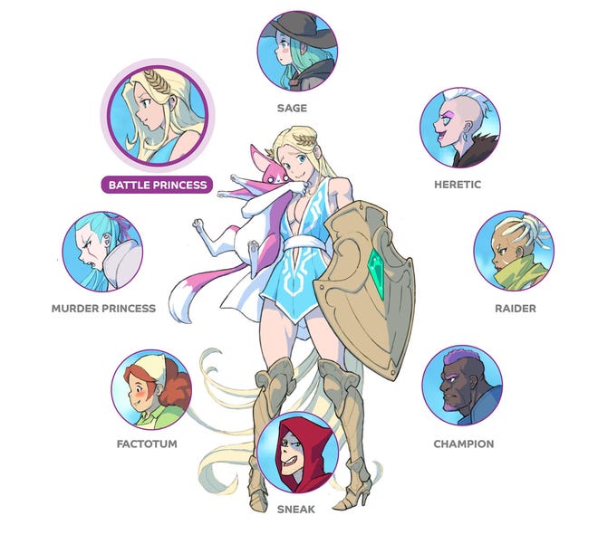 Break!! RPG classes artwork