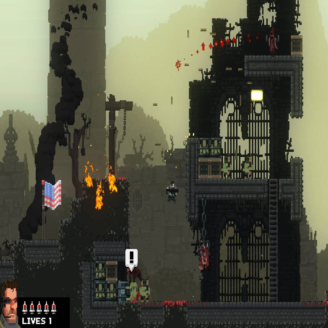 Broforce press square to pay respect 