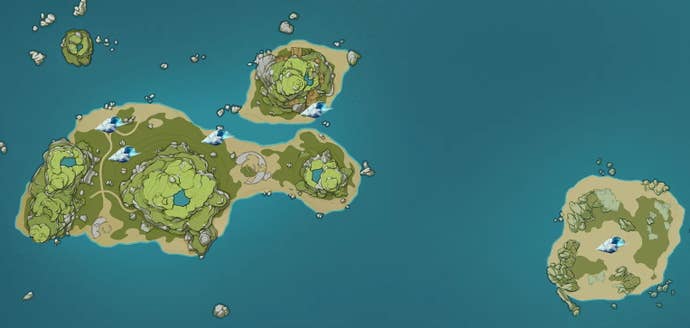 map showing broken isle conch locations