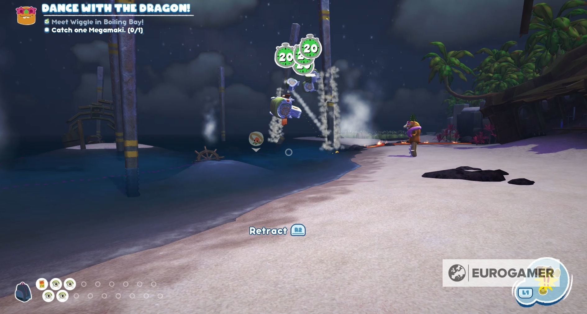 Bugsnax Dance With the Dragon quest How to defeat the Megamaki in