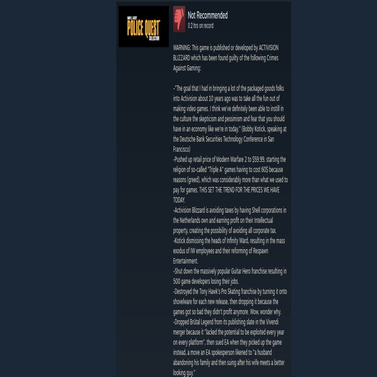 Implying video games are fun - post your steam reviews, or just