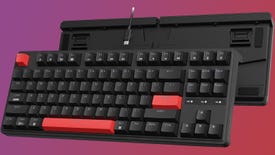 keychron c3 pro mechanical keyboard on a gradient background