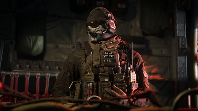 Simon 'Ghost' Riley is shown in MW3