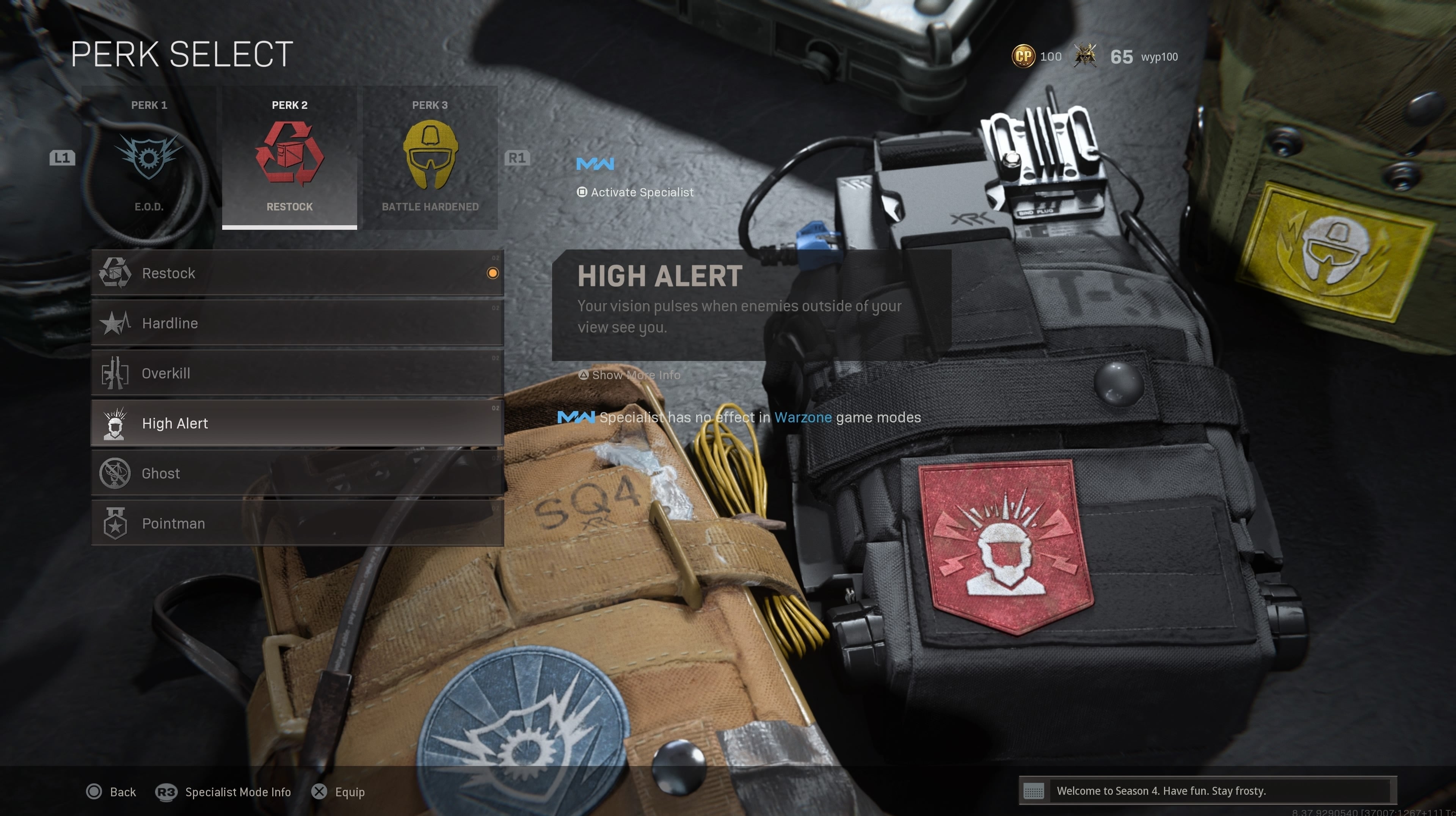 Call of Duty Warzone's High Alert perk will soon hear Dead Silent